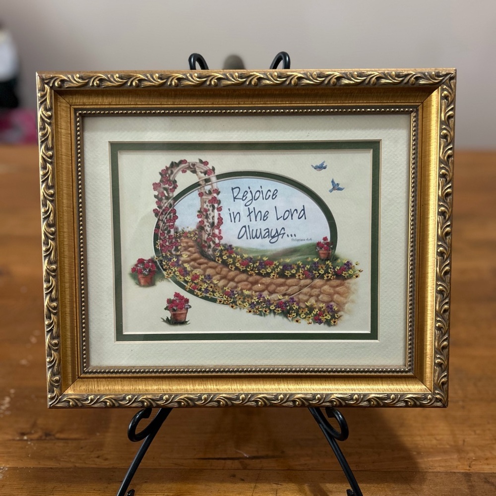Scripture Gold Framed Art